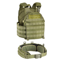 Плитоноска Defcon 5 Carrier With Belt Green (D5-BAV13 OD)