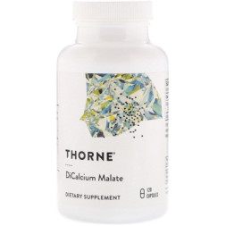 Мінерали Thorne Research Дикальцій Малат, Dicalcium Malate, 120 Капсул (THR-00650)