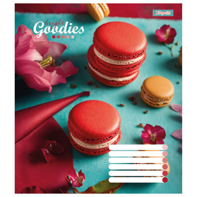 Зошит 1 вересня А5 1В Bright goodies 60 аркушів клітинка (767393)