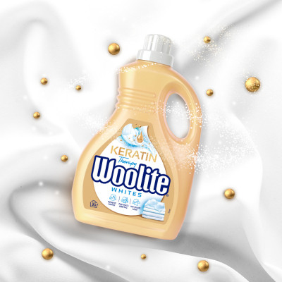 Гель для прання Woolite Для світлих та білих тканин З кератином 1.8 л (5908252004553)