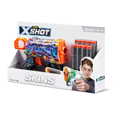 Іграшкова зброя Zuru X-Shot Швидкострільний бластер Skins Menace Spray Tag (8 патронів) (36515D)