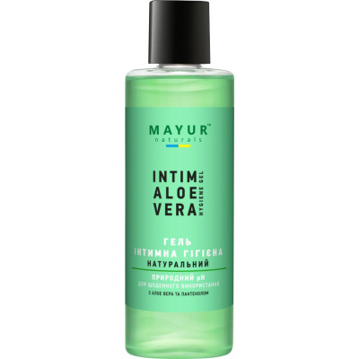Гель для інтимної гігієни Mayur Intim Aloe Vera Hygiene Gel З алое вера та пантенолом 200 мл (4820230950175)