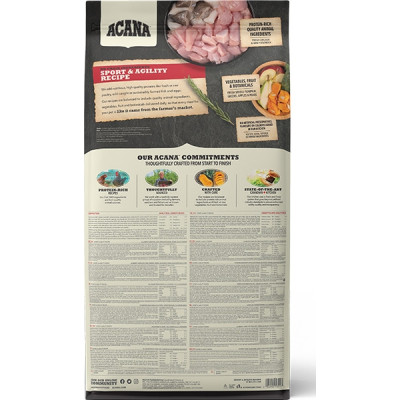 Сухий корм для собак ACANA Sport&amp;Agility Recipe 17 кг (0064992530174)