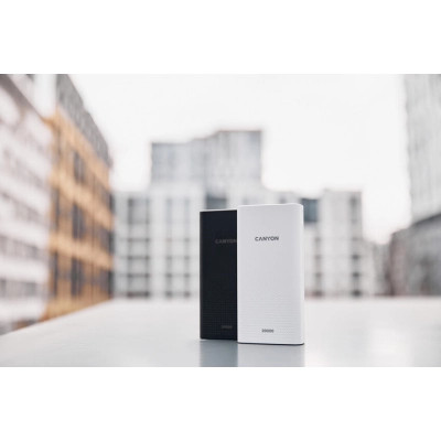 Батарея універсальна Canyon 20000mAh, Input 5V/2A, Output 5V/2.1A(Max), White (CNE-CPB2001W)