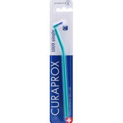 Зубна щітка Curaprox CS 1009 Single &amp; Sulcular 9 мм Монопучкова Бірюзова (CS 1009-05)