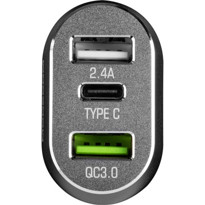 Зарядний пристрій Modecom 3xUSB 2.4A QC3.0+USB+Type C Port CU2C1-07 (ZT-MC-CU2C1-07)