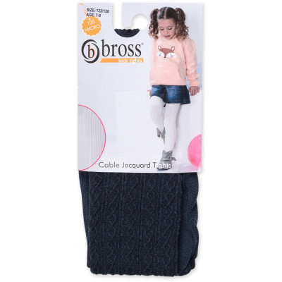 Колготки дитячі Bross в коси (2561-5-6G-blue)