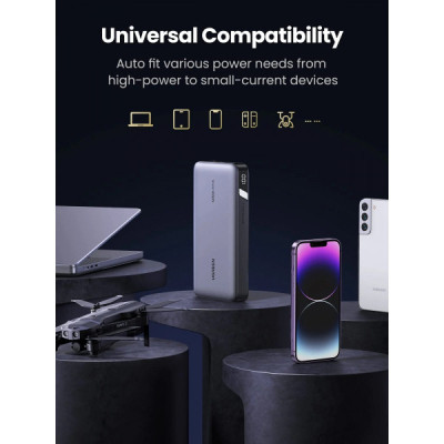 Батарея універсальна Ugreen 25000mAh 145W PD/3.0, QC/3.0, наскр. живл. 65Вт (PB205) (90597A)