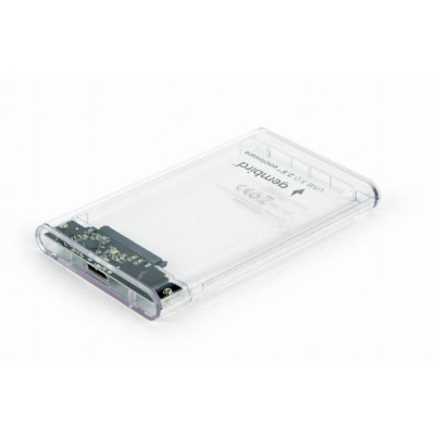 Кишеня зовнішня Gembird 2.5&quot;, USB 3.0, прозрачный (EE2-U3S9-6)