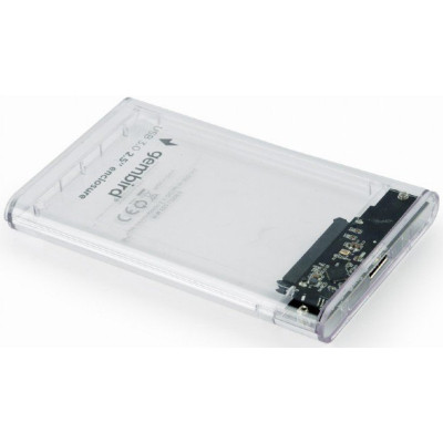 Кишеня зовнішня Gembird 2.5&quot;, USB 3.0, прозрачный (EE2-U3S9-6)
