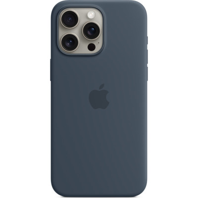 Чохол до мобільного телефона Apple iPhone 15 Pro Max Silicone Case with MagSafe Storm Blue (MT1P3ZM/A)