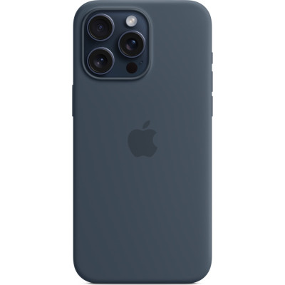 Чохол до мобільного телефона Apple iPhone 15 Pro Max Silicone Case with MagSafe Storm Blue (MT1P3ZM/A)