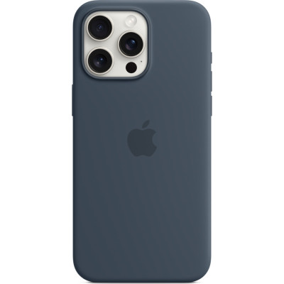 Чохол до мобільного телефона Apple iPhone 15 Pro Max Silicone Case with MagSafe Storm Blue (MT1P3ZM/A)