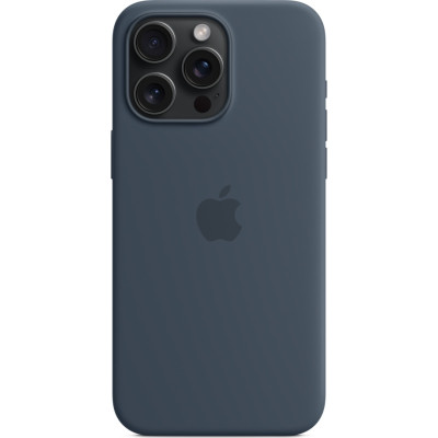 Чохол до мобільного телефона Apple iPhone 15 Pro Max Silicone Case with MagSafe Storm Blue (MT1P3ZM/A)
