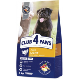 Сухий корм для собак Club 4 Paws Преміум. Контроль ваги з індичкою для малих порід 5 кг (4820215367851)