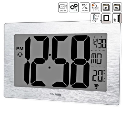 Настінний годинник Technoline WS8019 Silver (DAS301306)