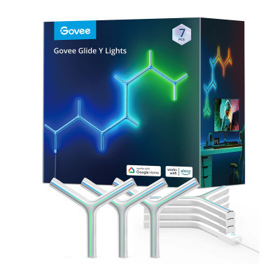 Світильник Govee H6065 Y Shape Light Panel 7шт RGB Білий (H6065301)