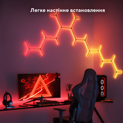 Світильник Govee H6065 Y Shape Light Panel 7шт RGB Білий (H6065301)