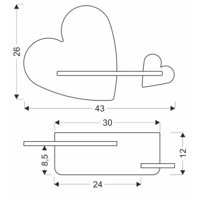 Світильник Candellux Heart (21-84552)