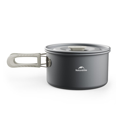 Набір туристичного посуду Naturehike CNK2450CF010, 2 каструлі 1л, 1.7л, сковорідка (6976507663335)