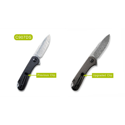 Ніж Civivi Elementum, Damascus, Carbon Fiber/G10 (C907DS)