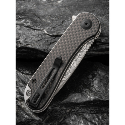 Ніж Civivi Elementum, Damascus, Carbon Fiber/G10 (C907DS)