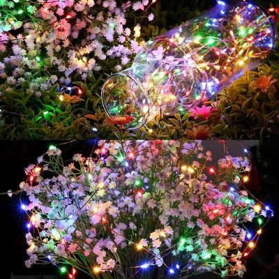 Гірлянда ColorWay Роса LED 50 5 м 8 функцій різнокольорова USB (CW-G-50L5NUMC)