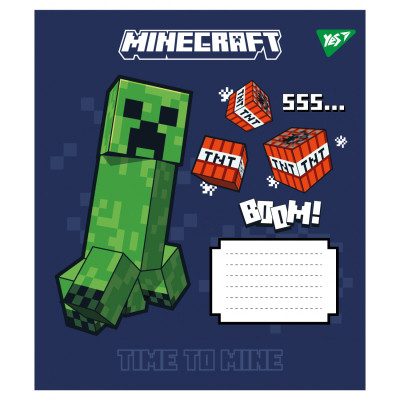 Зошит Yes Minecraft Signs А5 12 аркушів коса лінія (767558)