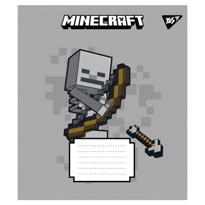 Зошит Yes Minecraft Signs А5 12 аркушів коса лінія (767558)