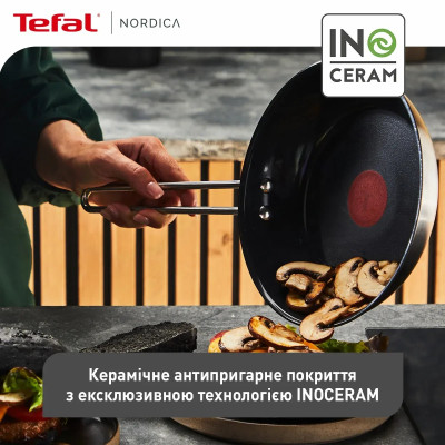 Сковорода Tefal Nordica, 20см, нержавіюча сталь (H8710255)