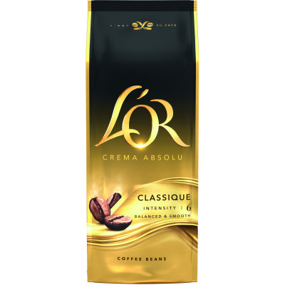 Кофе L&#039;OR Crema Absolute Classic в зернах 1 кг (8711000400791)