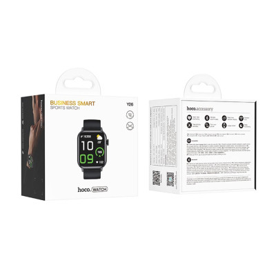 Смарт-годинник HOCO Y26 Smart sports watch (call version) Black (6942007645416)