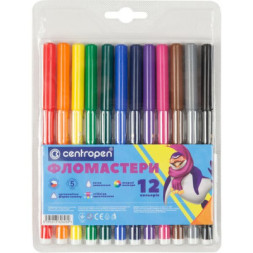 Фломастери Centropen 7790/12 Washable, 12 colors (7790/12 ТП)