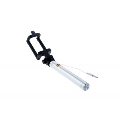 Монопод для селфі Grand-X Metallic Jack 3,5 U-крепление 170-750мм Silver (MPGJMS)