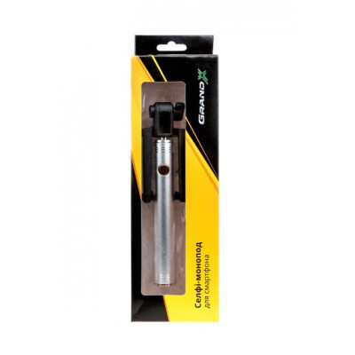 Монопод для селфі Grand-X Metallic Jack 3,5 U-крепление 170-750мм Silver (MPGJMS)