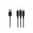Дата кабель USB 2.0 AM to Lightning + Micro 5P + Type-C 1.2m black 2E (2E-CCMTLAB-BL)