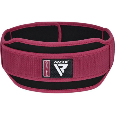 Атлетичний пояс RDX RX5 Double Belt неопреновий Pink XS (WBD-RX5P-XS)