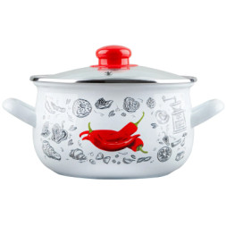 Каструля Gusto &quot;Перчинка&quot; Б 24 см 5,7 л (GT-T-124-WP)