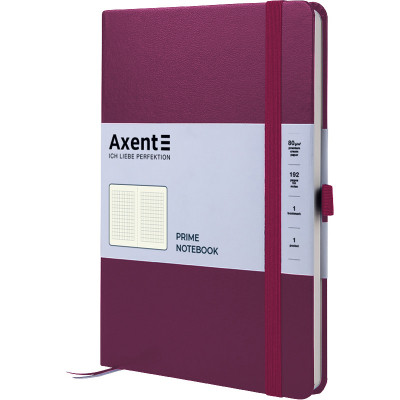 Блокнот Axent Partner 145 х 210 96 аркушів клітина Винний (8305-46-A)