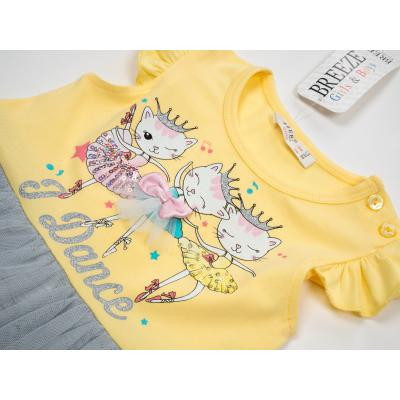 Плаття дитяче Breeze з котиками (14368-86G-yellow)