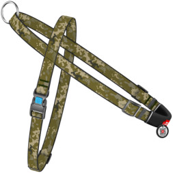 Шлея для собак WAUDOG Nylon з QR-паспортом &quot;Мілітарі&quot; L (328-4026)