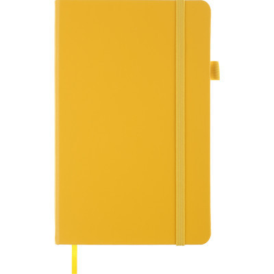 Книга записна Buromax Etalon 125x195 мм 96 листів без лінівки обкладинка зі штучної шкіри Жовта (BM.291060-08)