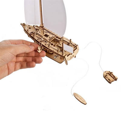 Конструктор Ugears механічний 3D Яхта Океанська Красуня (70193)