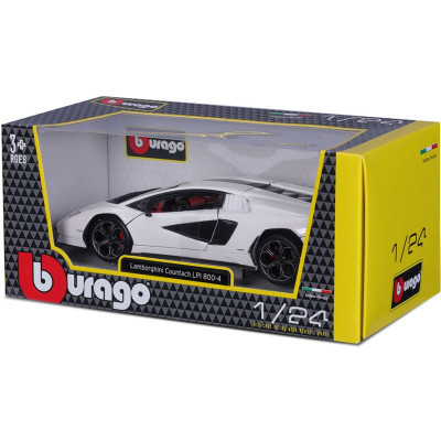 Машина Bburago Lamborghini Countach LPI 800-4 (біла, 1:24) (18-21102)