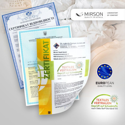 Ковдра MirSon антиалергенна EcoSilk 002 демі 140x205 см (2200000003102)