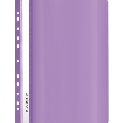 Папка-швидкозшивач Economix А4 Light з перфорації, фіолетова (E38504-12)