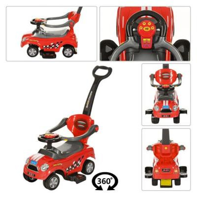 Чудомобіль Bambi зі штовхачем Червона (Z 321-3)