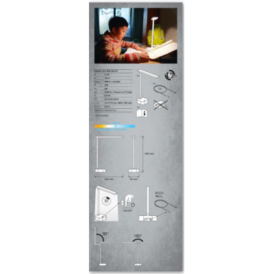 Настільна лампа LEDVANCE LED PANAN FOLD 5W 4000K (4058075747869)