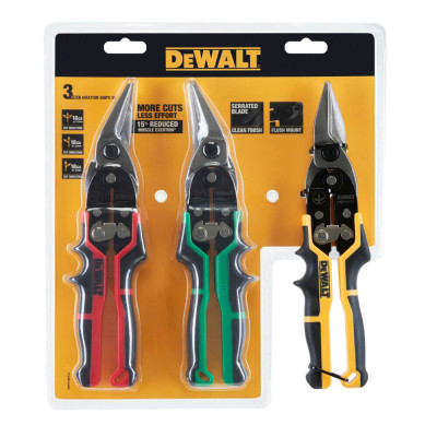 Ножиці по металу DeWALT ERGO Aviation, 3 шт, L250 мм. (DWHT14676-0)