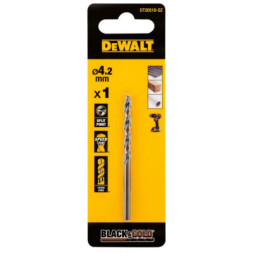 Свердло DeWALT по металу Black &amp; Gold, HSS-G, 4.2 х 75 х 43 мм (DT20518)